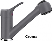 Schock Leva Schlauchbrause, Hochdruck, Chrom