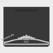 SMEG KIT1CC9AS Rckwandpaneele, Farbe Anthrazit/Silber antik