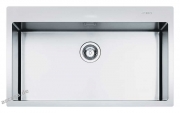 SMEG LFT77RS Einbausple Flachrahmen, Edelstahl, 77 cm