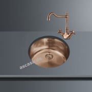 SMEG UM103P Unterbausple rund, Edelstahl, 37,5 cm