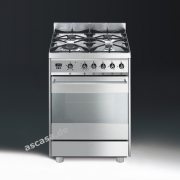 SMEG C6GVXD8 Kombistandherd, Gas, Edelstahl, 60 cm, Energieeffizienzklasse A, mit 5 Jahren Garantie!