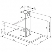 SMEG KI90XE Inselhaube Edelstahl satiniert, 90 cm, mit 5 Jahren Garantie!
