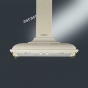 SMEG KC19POE Wandhaube Creme/Messsing antik, 90 cm, Energieeffizienzklasse A, mit 5 Jahren Garantie!