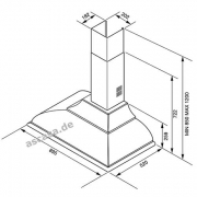 SMEG KC19POE Wandhaube Creme/Messsing antik, 90 cm, Energieeffizienzklasse A, mit 5 Jahren Garantie!