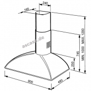 SMEG KS89RAE Wandhaube Kupfer antik, Nostalgie-Design, 90 cm, Energieeffizienzklasse A, mit 5 Jahren Garantie!