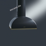 SMEG KS59POE Wandhaube Creme/Messing antik, Nostalgie-Design, 60 cm, Energieeffizienzklasse A, mit 5 Jahren Garantie!