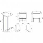 SMEG FA63X Khl-Gefrier-Kombination Side-by-Side, No Frost, Edelstahl, Energieeffizienzklasse A+, mit 5 Jahren Garantie!