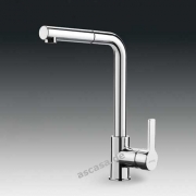 SMEG MID1CR Spltisch-Einhandhebelmischer, Schlauchbrause, Hochglanz verchromt, Hhe 32,5 cm