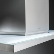 Falmec Zenith NRS Inselhaube, Grundelement + Glaspaneel 90 cm, Edelstahl, mit 5 Jahren Garantie