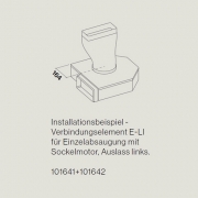 Falmec Piano Tischlfter, Einzelabsaugung, Abluft/Umluft, Edelstahl. Muldenlfter mit 5 Jahren Garantie