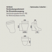 Falmec Piano Tischlfter, Einzelabsaugung, Abluft/Umluft, Edelstahl. Muldenlfter mit 5 Jahren Garantie