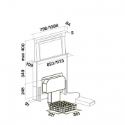 Falmec Down Draft Motor Flach 600 m/h