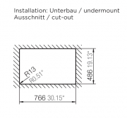 Schock Formhaus D-100 S U Unterbau, Nero