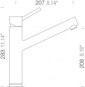 Schock Altos Festauslauf, Edelstahl massiv, Hochdruck, 529000 EDM