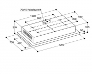 Gaggenau AC 231 120, Deckenlftung Serie 200, Edelstahl, Umluft, 120 cm. Mit 5 Jahren Garantie!