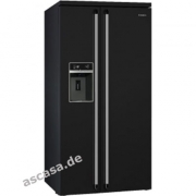 SMEG SBS963N Khl-Gefrier-Kombination Side-by-Side, No Frost, Schwarz, Victoria-Design, Energieeffizienzklasse A+, mit 5 Jahren Garantie!