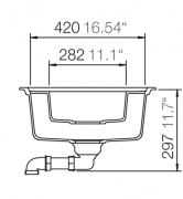 Schock Formhaus D-150 L A Einbau/Auflage, Nero