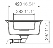 Schock Formhaus D-150 L U Unterbau, Croma