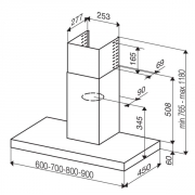 best Beta Lux 60 Edelstahl, Wandhaube, 60 cm, EEK: D, 07PC0001, BHC62350XA, mit 5 Jahren Garantie!