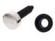 Blanco Drehbettigungsknauf, Chrom, rund