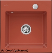 Villeroy & Boch Subway 50 S, Farbe 51 Coral, Premiumline