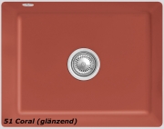 Villeroy & Boch Subway 60 SU, Farbe 51 Coral, Premiumline