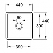 Villeroy & Boch Subway 50 SU, Farbe 26 Midnight, Premiumline
