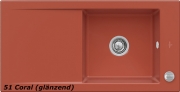 Villeroy & Boch Timeline 60 flat, Farbe 51 Coral, Premiumline