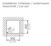 Schock Greenwich N-100 U Unterbau, Cristadur, Farbe Bronze