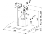 Franke Fomat Plus FDFPL 905 W XS Wand-Esse, Edelstahl, 90 cm, 110.0378.743, Mit 5 Jahren Garantie!
