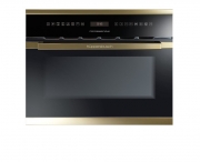 Kppersbusch EMWK 6551.0 J4 Schwarz, Design Gold, Einbau-Kompaktbackofen mit integrierter Mikrowelle, mit 5 Jahren Garantie