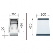 Blanco Resteschale und Glasschneidbrett im Set, 517087