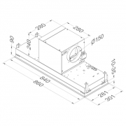 Novy Lfterbaustein 820, Edelstahl Oberflche, mit 5 Jahren Garantie