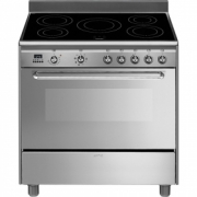 SMEG SCD90IMX9 Elektrostandherd, Induktion, Edelstahl, 90 cm, Energieeffizienzklasse B, mit 5 Jahren Garantie!