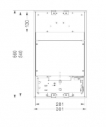 Novy Touch Lfterbaustein 895, Hartglasoberflche, mit 5 Jahren Garantie