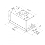 Novy Inox Lfterbaustein 828, Edelstahl, mit 5 Jahren Garantie