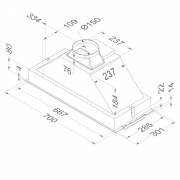 Novy Lfterbaustein 877,Hartglas wei, mit 5 Jahren Garantie