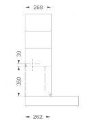 Novy Proline Wandhaube 7221, Edelstahl, 120cm, mit 5 Jahren Garantie
