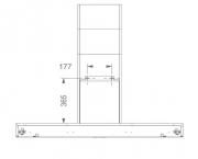 Novy Proline Wandhaube 7221, Edelstahl, 120cm, mit 5 Jahren Garantie