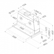 Novy Moveline Flachschirmhaube 663, Edelstahl, 60cm, mit 5 Jahren Garantie