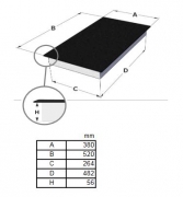 Novy Domino 3780 Induktionskochfeld, runde Induktoren, Auflage oder voll-flchenbndiger Einbau, mit 5 Jahren Garantie