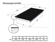 Novy Domino 3780 Induktionskochfeld, runde Induktoren, Auflage oder voll-flchenbndiger Einbau, mit 5 Jahren Garantie