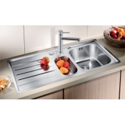 Blanco Median Einbausple 6 S-IF Flachrand, Becken links, 518452