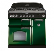 Falcon Classic Deluxe 90, Range Cooker, Gaskochfeld, 90 cm, Farbe Racing Green, mit 5 Jahren Garantie!