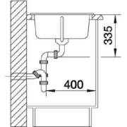 Blanco Nova 5 S Silgranit PuraDur, Farbe alumetallic, 511697
