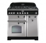 Falcon Classic Deluxe 90, Range Cooker, Gaskochfeld, 90 cm, Farbe Regal Blue, mit 5 Jahren Garantie!