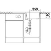 Blanco Nova 5 S Silgranit PuraDur, Farbe cafe, 515018