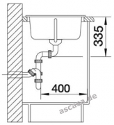 Blanco Nova 45 S Silgranit PuraDur, Farbe jasmin, 510576