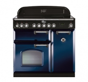 Falcon Classic Deluxe 90, Range Cooker, Induktionskochfeld, 90 cm, Farbe Regal Blue, mit 5 Jahren Garantie!