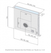 Silverline Integra INT 114 E Edelstahl Tischhaube